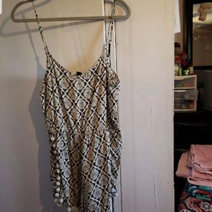 Black and white jumpsuit